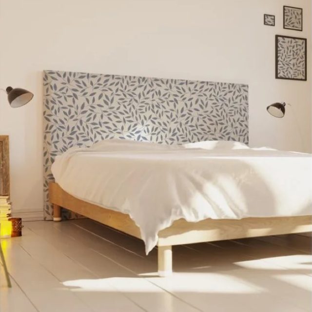 deco chambre bleu tendance pas cher Tête de lit déhoussable - FOLIATURA - Made In France