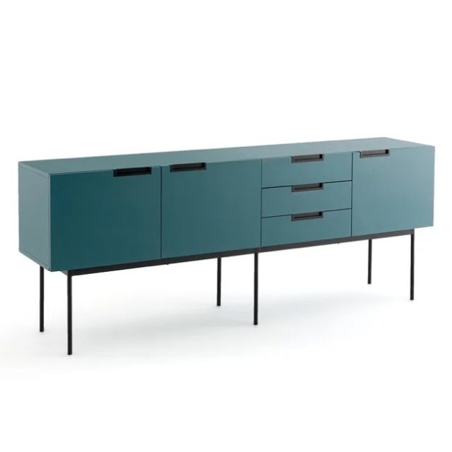 deco salle a manger couleur bleue Buffet enfilade, Treno