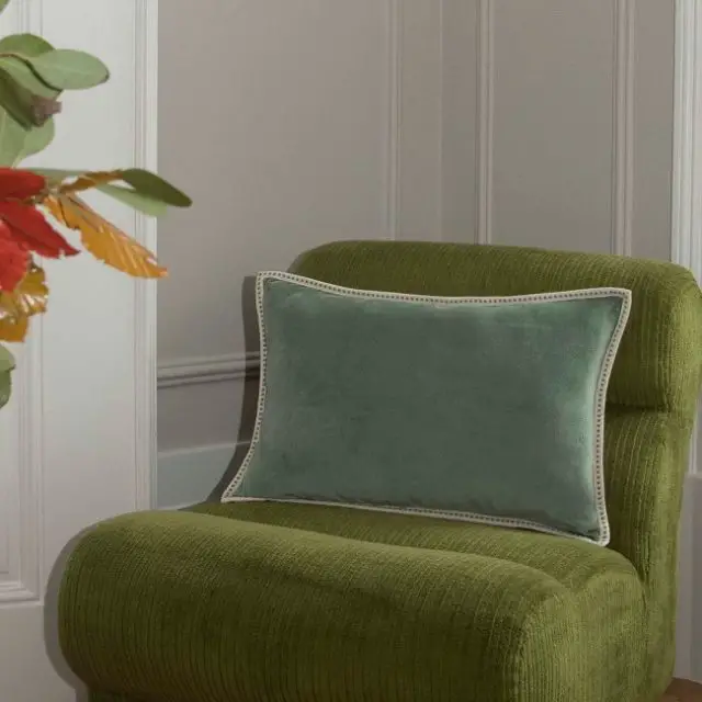 deco salon couleur vert sauge maisons du monde Coussin 60x40 vert sauge