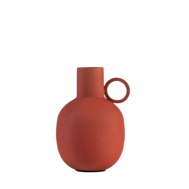 decoration moderne avec couleur terracotta Vase décoratif finition poudrée ø13cm