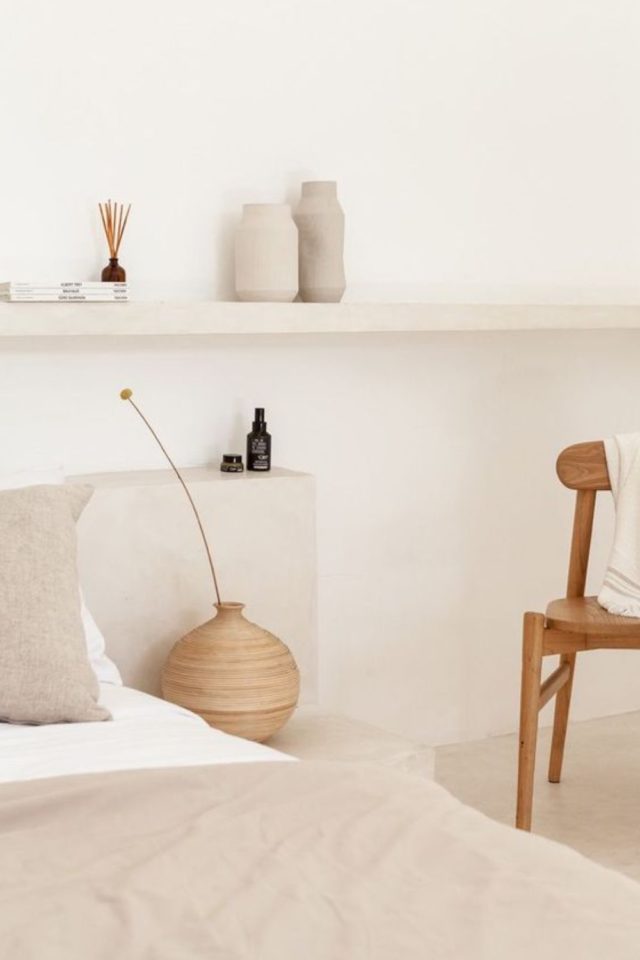 linge de lit elegant housse de couette couleur neutre beige blanc écru inspiration minimaliste