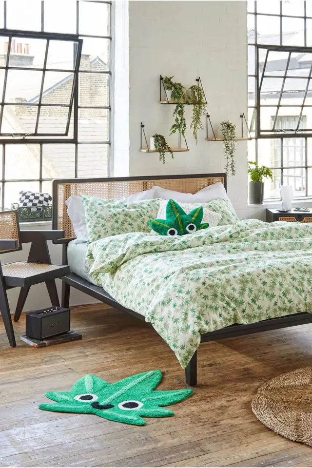 linge de lit moderne urbanoutfitters Leaf Buddy : Ensemble couette