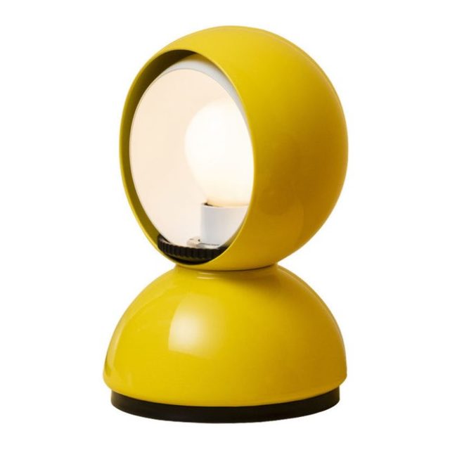 meuble deco design vintage moderne Lampe de table Eclisse métal jaune / Edition 100ème anniversaire - Artemide