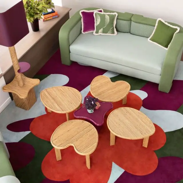 meuble deco design vintage moderne Tapis Azalée multicolore / 180 x 255 cm - Tufté main