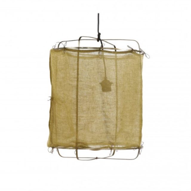 mobilier et deco style colonial Suspension en lin ø38cm