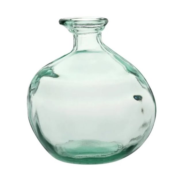 objet deco style bord de mer Vase boule en verre H19