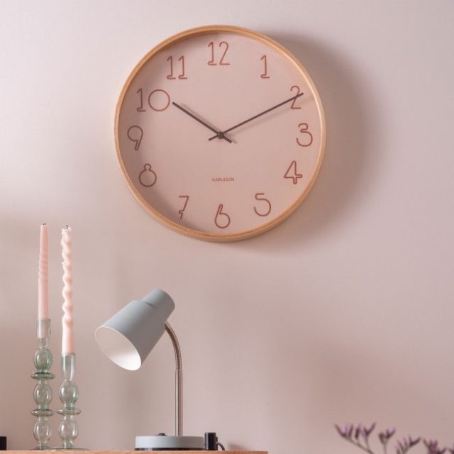 ou trouver deco arrondie design moderne Horloge aux nombres graphiques ø40cm