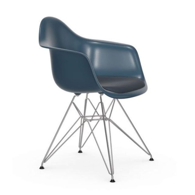 ou trouver meuble design mid century modern Fauteuil DAR - Eames Plastic Armchair plastique / (1950) - Galette d'assise