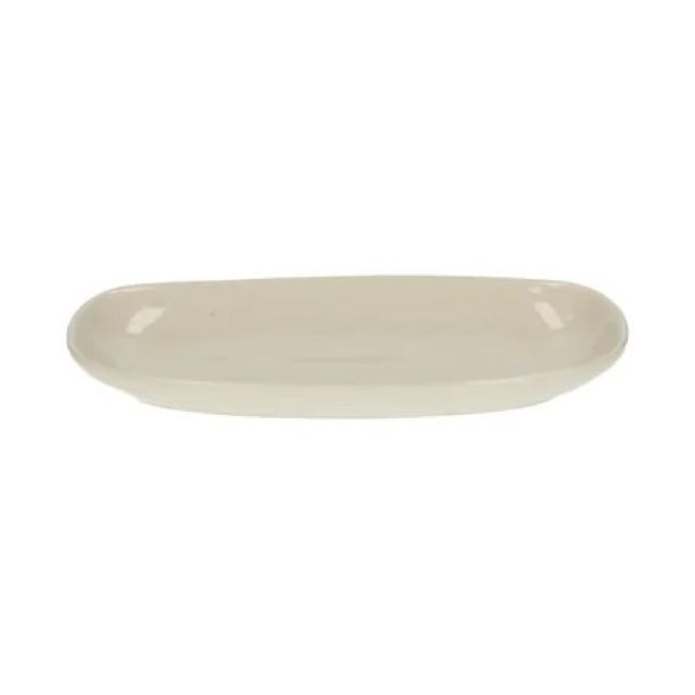 ou trouver vaisselle moderne et minimale Assiette de service, grès, beige, moucheté, Ø 26 x 12 cm