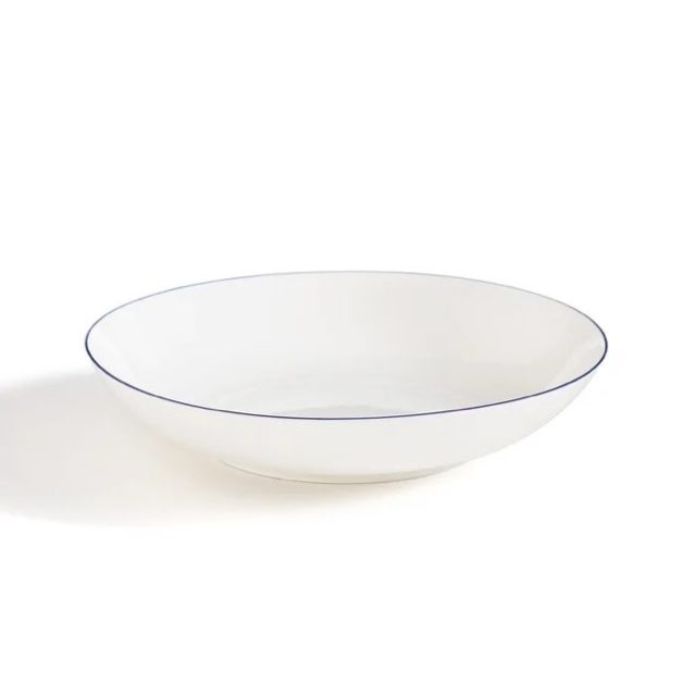 ou trouver vaisselle style minimaliste epure Lot de 4 assiettes creuses porcelaine