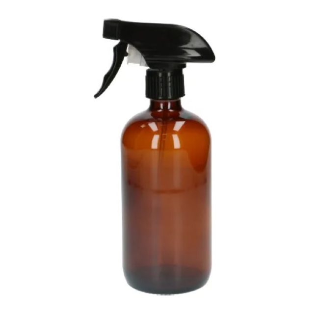 produit nettoyage ecofriendly maison Flacon spray, verre ambré, 500 ml