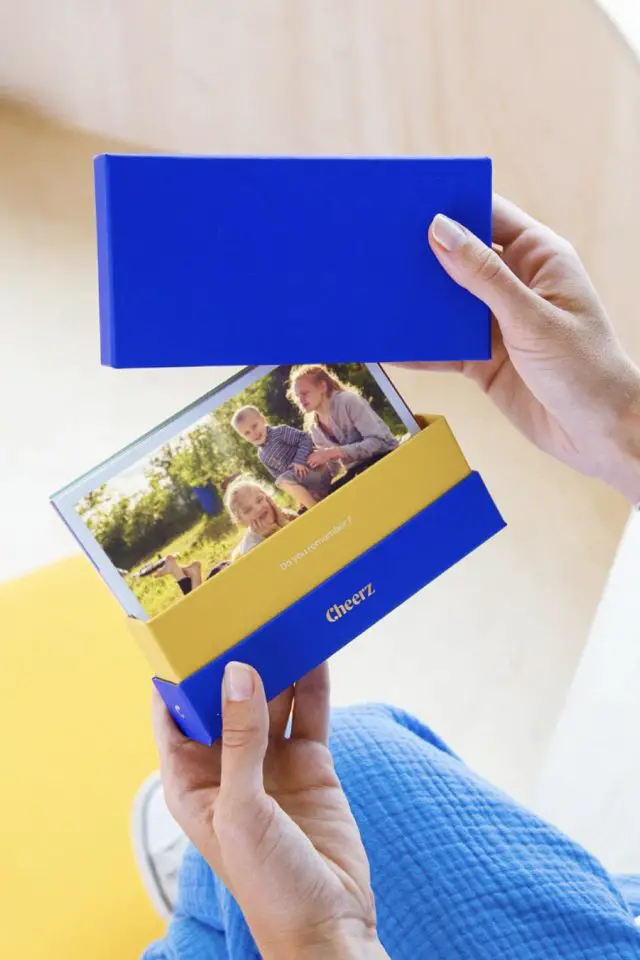 cadeau noel personnel photo cheerz coffret box photo couleur moderne 