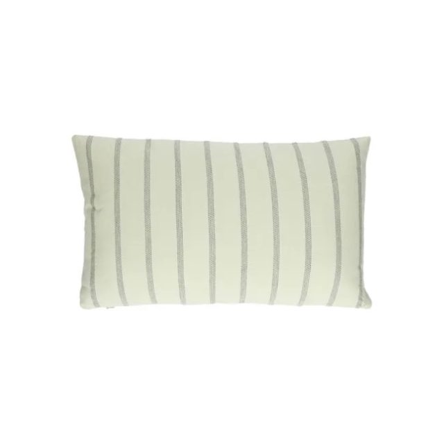coussin scandi moderne dille kamille Coussin, coton bio, rayures, vert, 30 x 50 cm