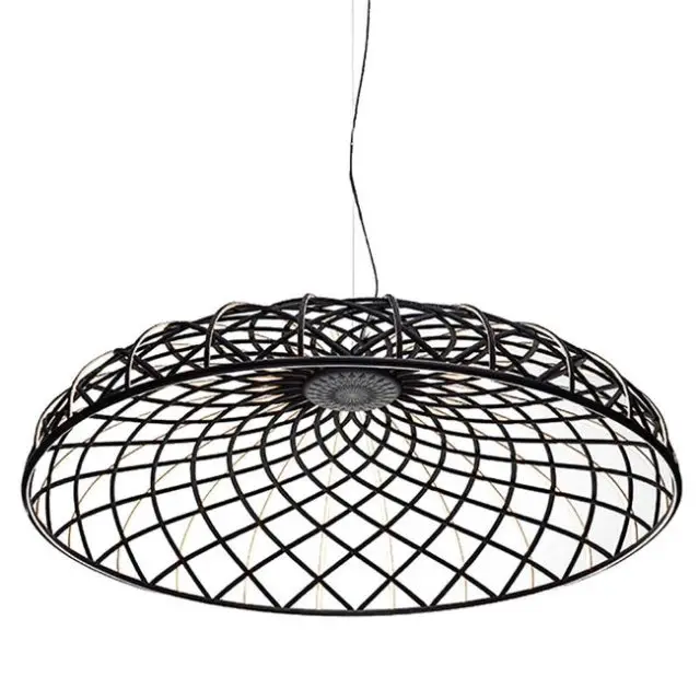 decoration plastique recycle eco-design  Luminaire - Suspensions - Suspension Skynest LED tissu gris / Ø 90,4 cm - Tissu polyester recyclé - Flos - Anthracite - Métal, Tissu polyester recyclé Luminaire - Suspensions - Suspension Skynest LED tissu gris / Ø 90,4 cm - Tissu polyester recyclé - Flos - Anthracite - Métal, Tissu polyester recyclé FLOS SUSPENSION SKYNEST LED TISSU GRIS / Ø 90,4 CM - TISSU POLYESTER RECYCLÉ