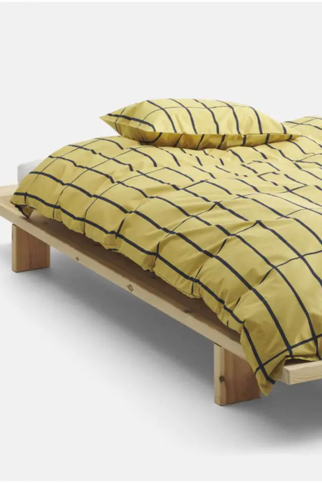 linge de lit design hiver cocooning Taie d'oreiller jaune MARIMEKKO