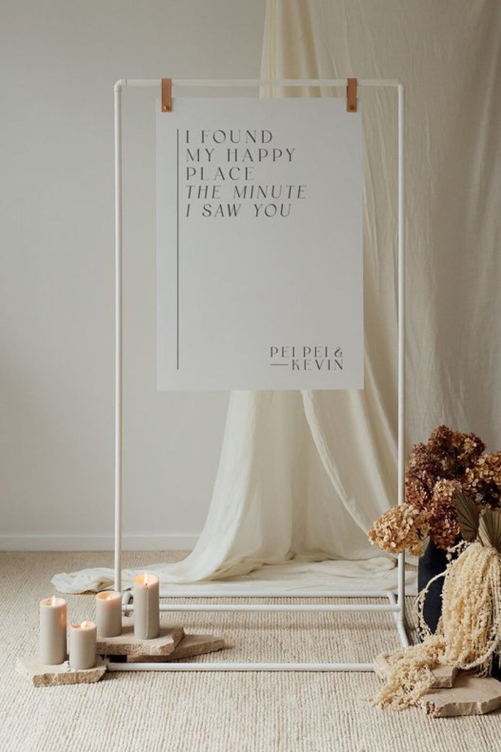 meilleur photobooth mariage minimaliste chic arche citation panneau élégant