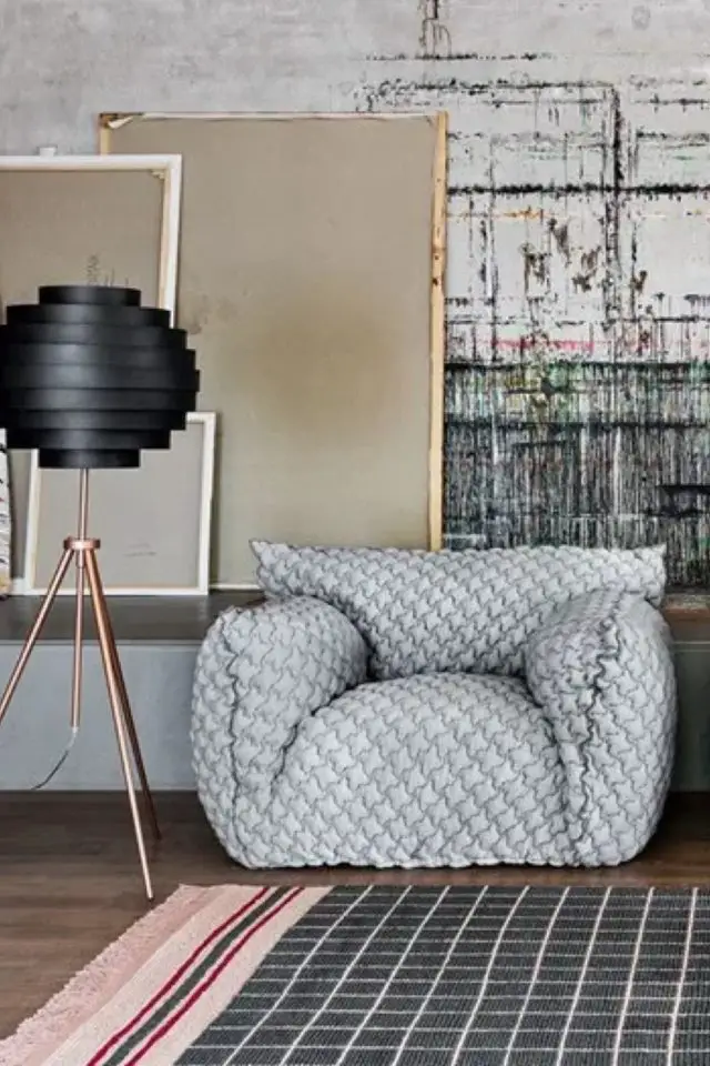 meuble design iconique creatrice femme fauteuil NUVOLA 09 de Paola Navone  housse amovible cosy confort