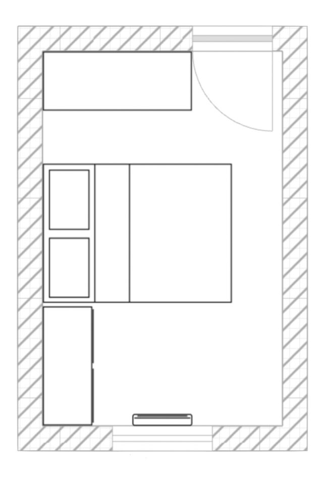plan agencement chambre rectangulaire 9m2 solutions de rangement armoire et commode