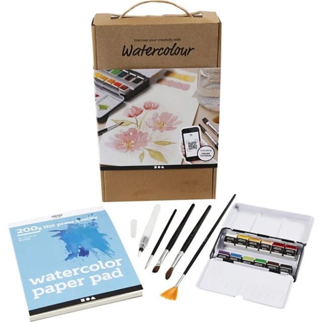 cadeau kit loisirs creatif a offrir Kit DIY Découverte - Aquarelle