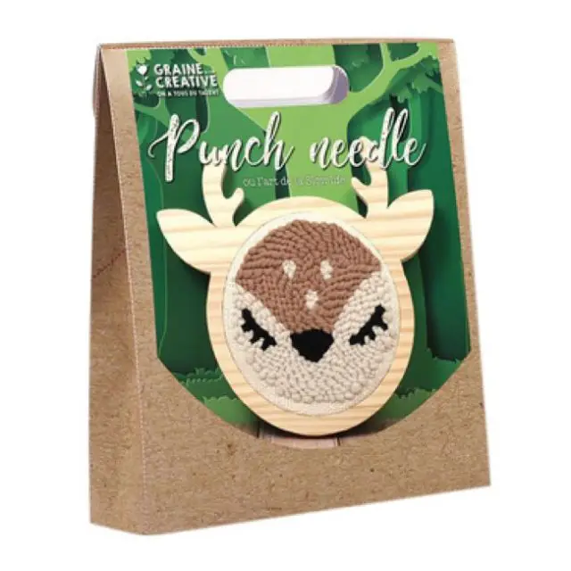 cadeau noel kit loisirs creatifs Kit de punch needle Biche