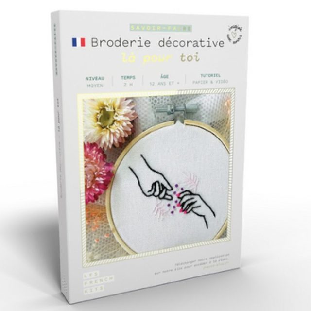 cadeau noel kit loisirs creatifs Kit savoir-faire Broderie décorative Là pour toi