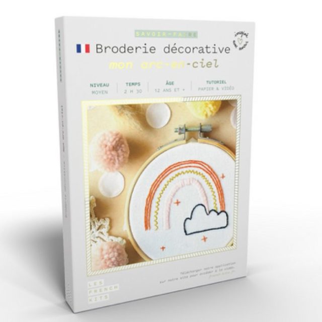 cadeau noel kit loisirs creatifs Kit savoir-faire Broderie Arc-en-ciel