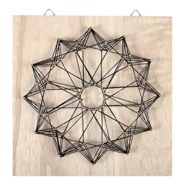cadeau noel kit loisirs creatifs Tableau String Art set Rosace support 22 x 22 cm