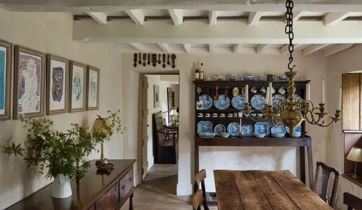 cottage ancien angleterre visite deco rénovation décoration mobilier