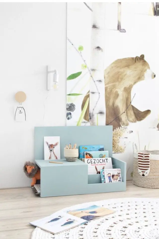 idee bricolage DIY chambre enfant deco creer meuble banc rangement