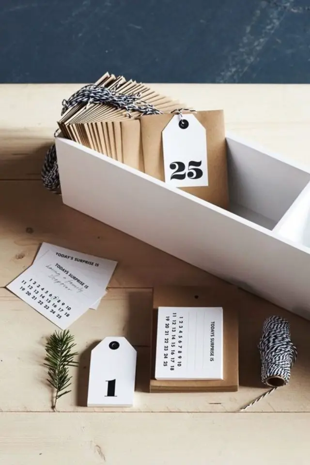 idee calendrier avent DIY petite pochette label tag à faire soi même loisirs créatifs