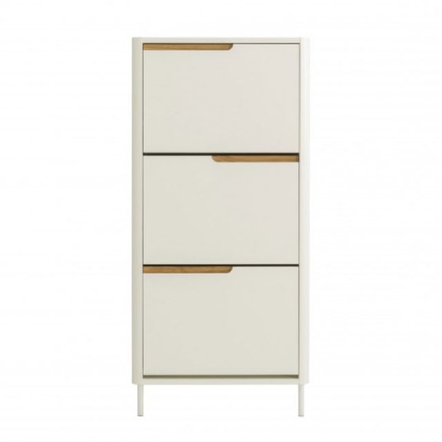 mobilier petite entree drawer Meuble à chaussures en bois 3 portes H131cm