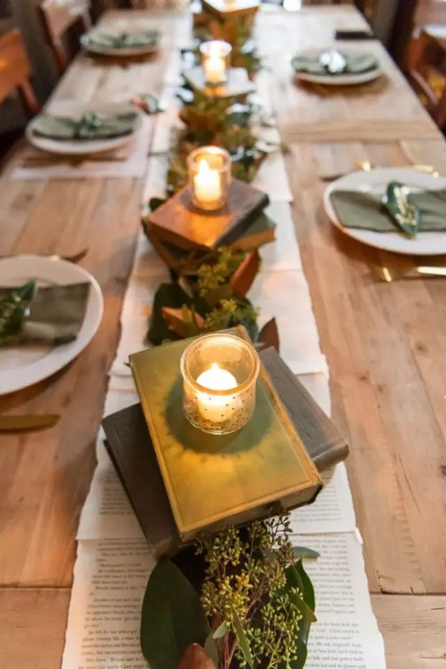 noel eco-responsable facile décoration de table récup pas cher