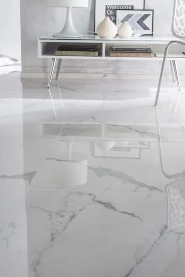 revetement sol mur effet marbre Carrelage mur / sol effet marbre blanc