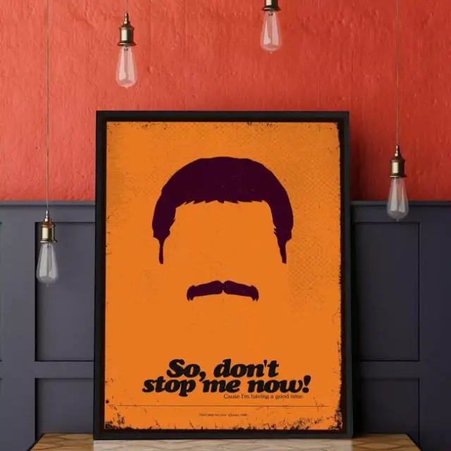 affiche deco couleur funky Affiche Freddie Mercury 40 x 60 cm Concerts