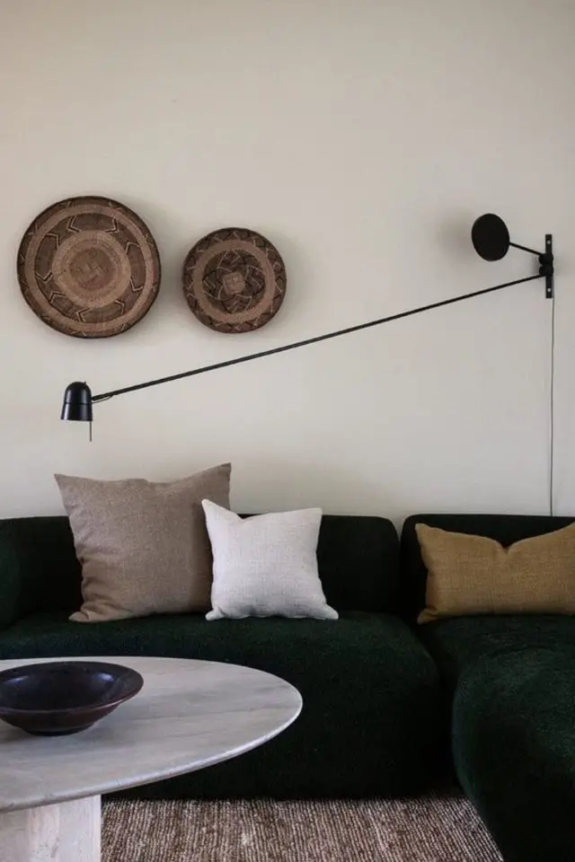 luminaire salon lampe appoint exemple applique murale design minimaliste noir