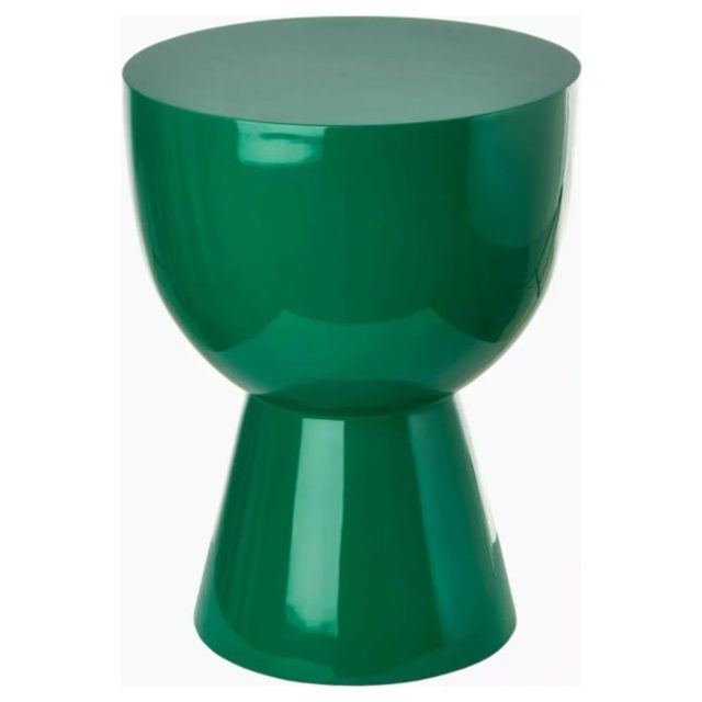 meuble appoint design style funky Tabouret vert laqué