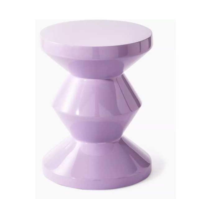 meuble appoint design style funky Table d'appoint laqué lilas 46 cm