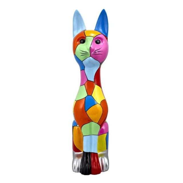 ou trouver deco funky coloree pas cher Sculpture moderne grande taille Chat