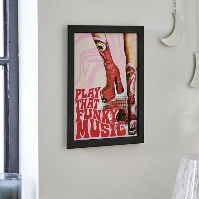 poster deco murale funky Affiche A4 d'art mural Play That Funky Music