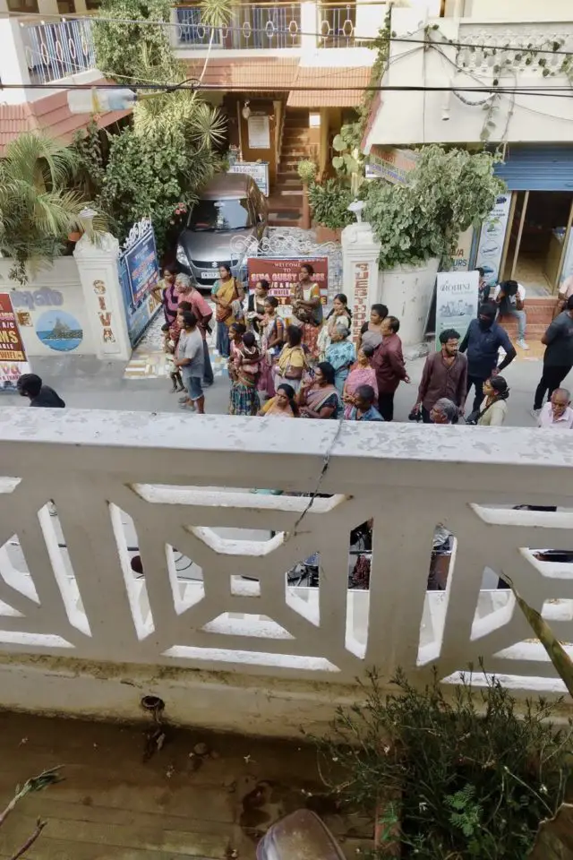 voyage Inde tamil nadu 2023 tournage de film en bas de notre guesthouse