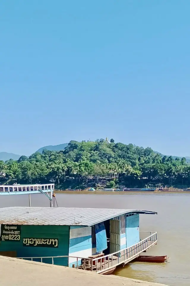 voyage laos luang prabang 2023 traversée sur Mékong autre rive