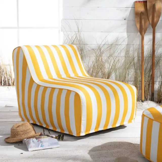 fauteuil salon pas cher Fauteuil gonflable SUMMER STRIPES