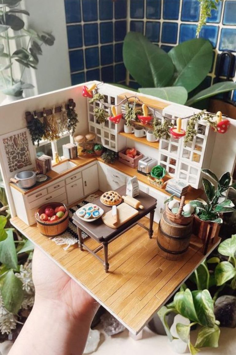 Mobilier pour maison de poupées : Cuisine compacte - N/A - - nu