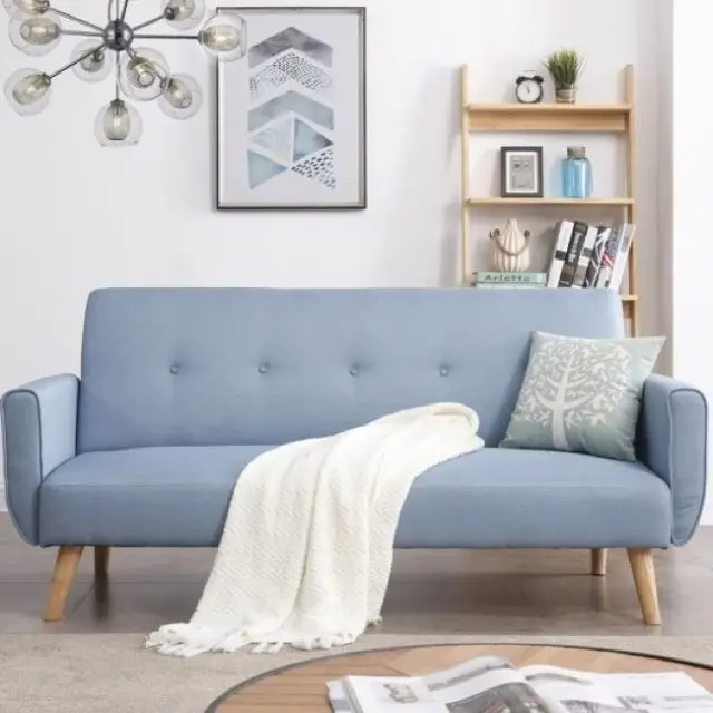 sofa convertible pas cher canapé scandinave convertible 3 places bleu