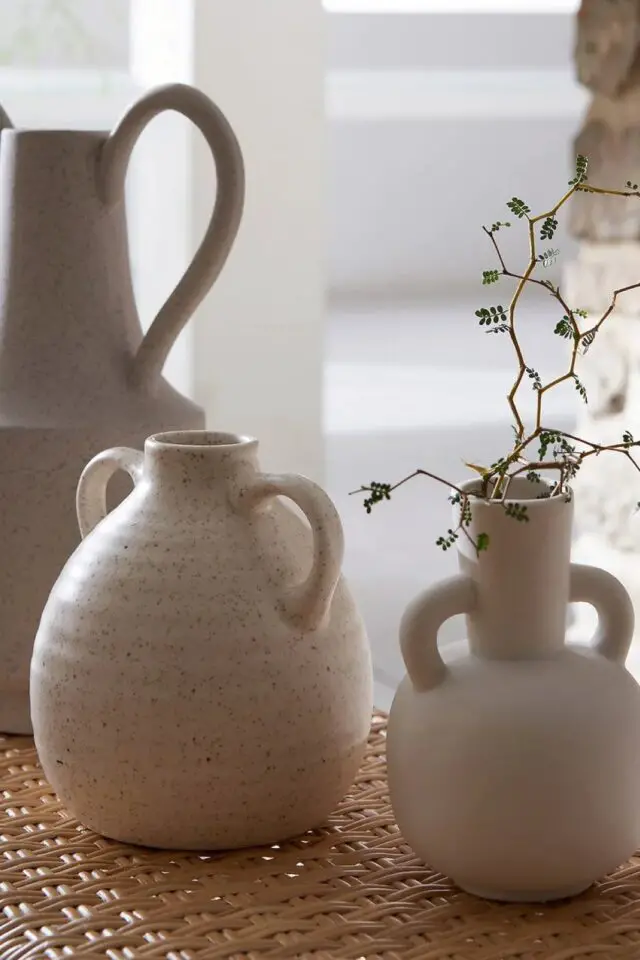 Nouvelle collection La Redoute Vase sculpture en céramique aux teintes neutres & d'inspiration méditerranéenne 