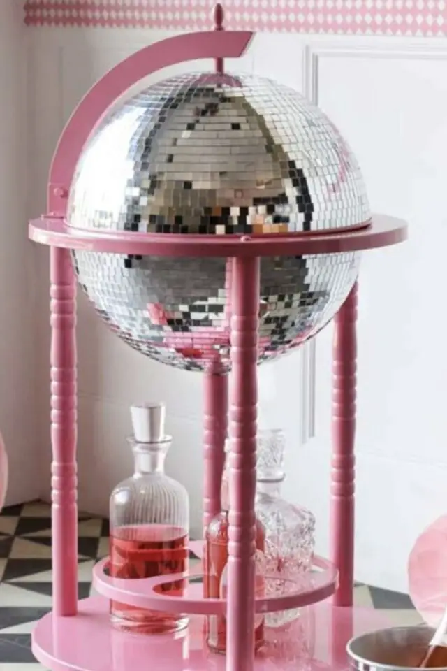 globe terrestre récup' relooké boule disco décoration tendance et originale à faire soi-même