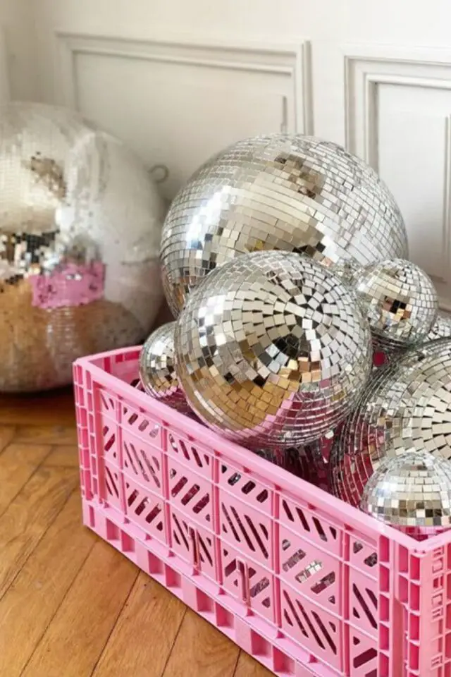 objet deco boule a facettes DIY idée recup' à copier facile et pas cher