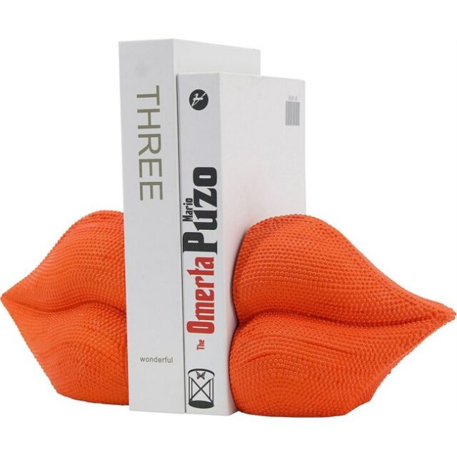 ou trouver objets decoratifs orange Porte-Livre Lips Design Élégant