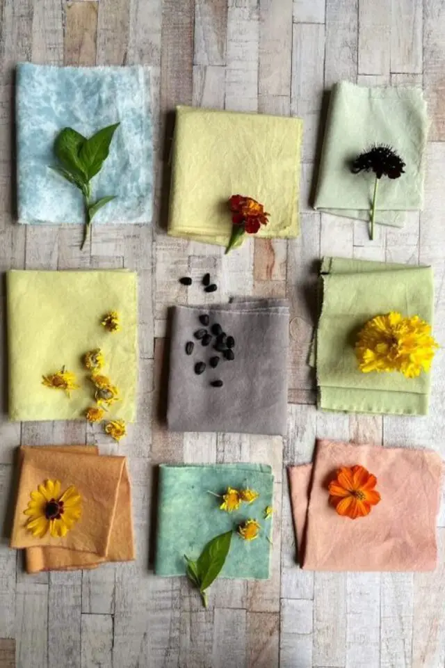 materiel teinture naturelle vegetale fleurs de jardin activité à faire avec les enfants slow lifestyle 