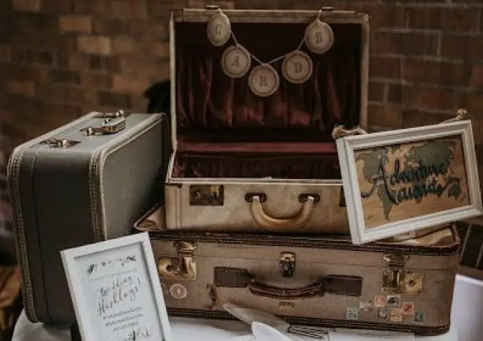deco mariage theme voyage idées à copier à faire soi-même brocante salle de réception